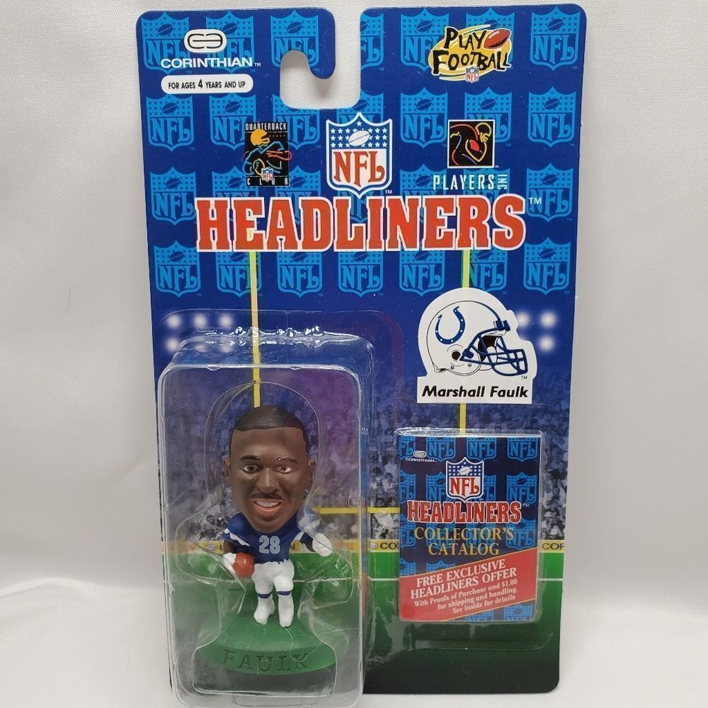 💙NIB Colts Marshall Faulk Headliners